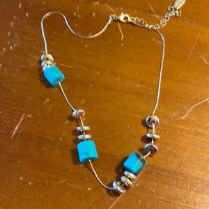 Turquoise and gold necklace